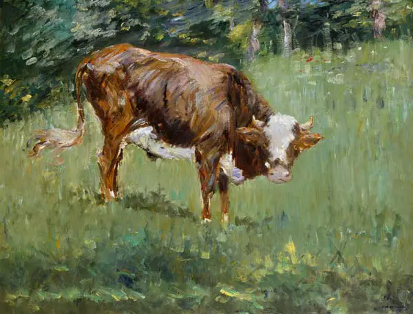Young Bull in a Meadow Edouard Manet